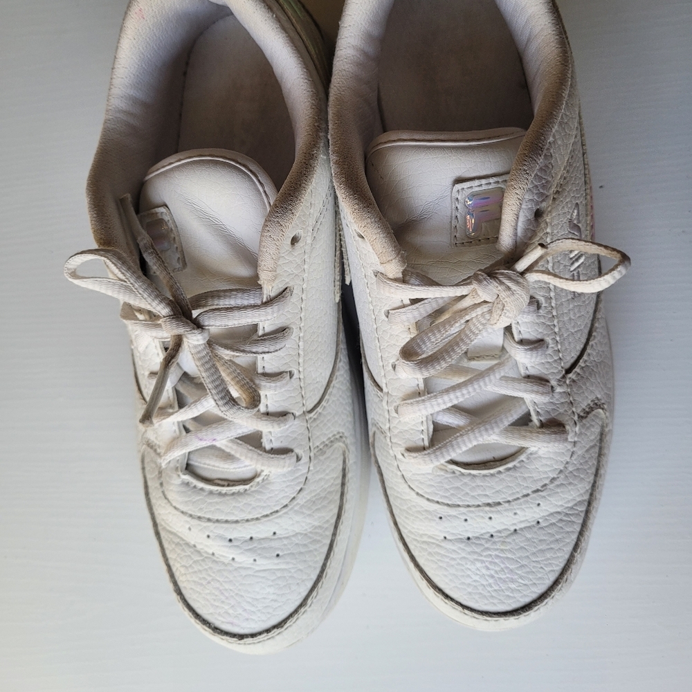 Fila White Synthetic Sneakers